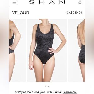 shan velour bodysuit